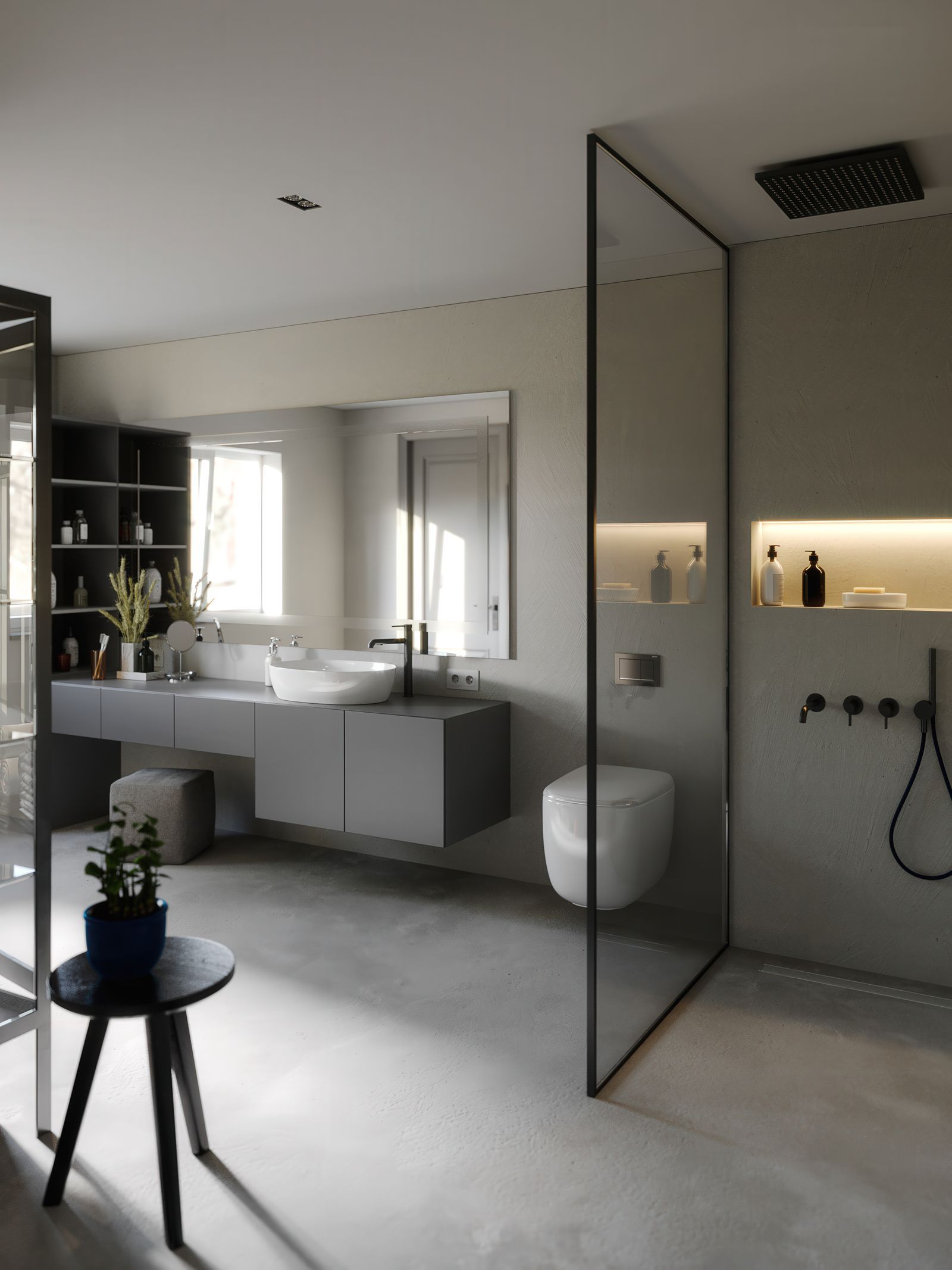 Concrete Bathroom